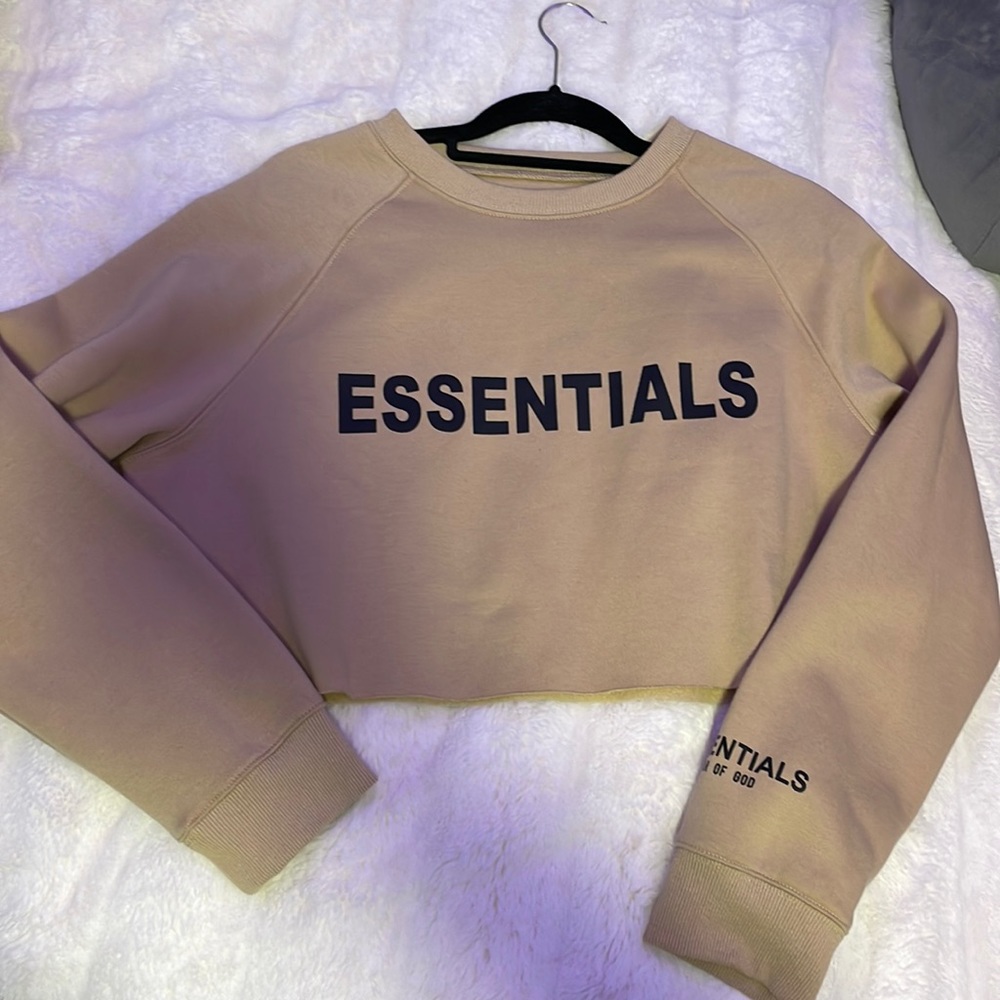 Essentials Cropped Hoodie